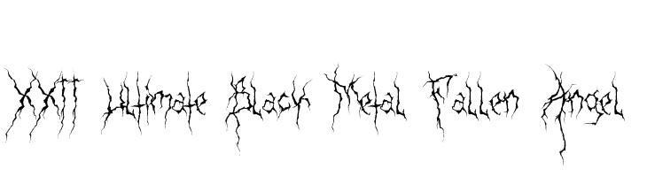 xxii ultimate black metal font